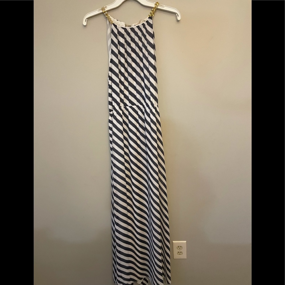 Michael Kors maxi dress with gold accent straps